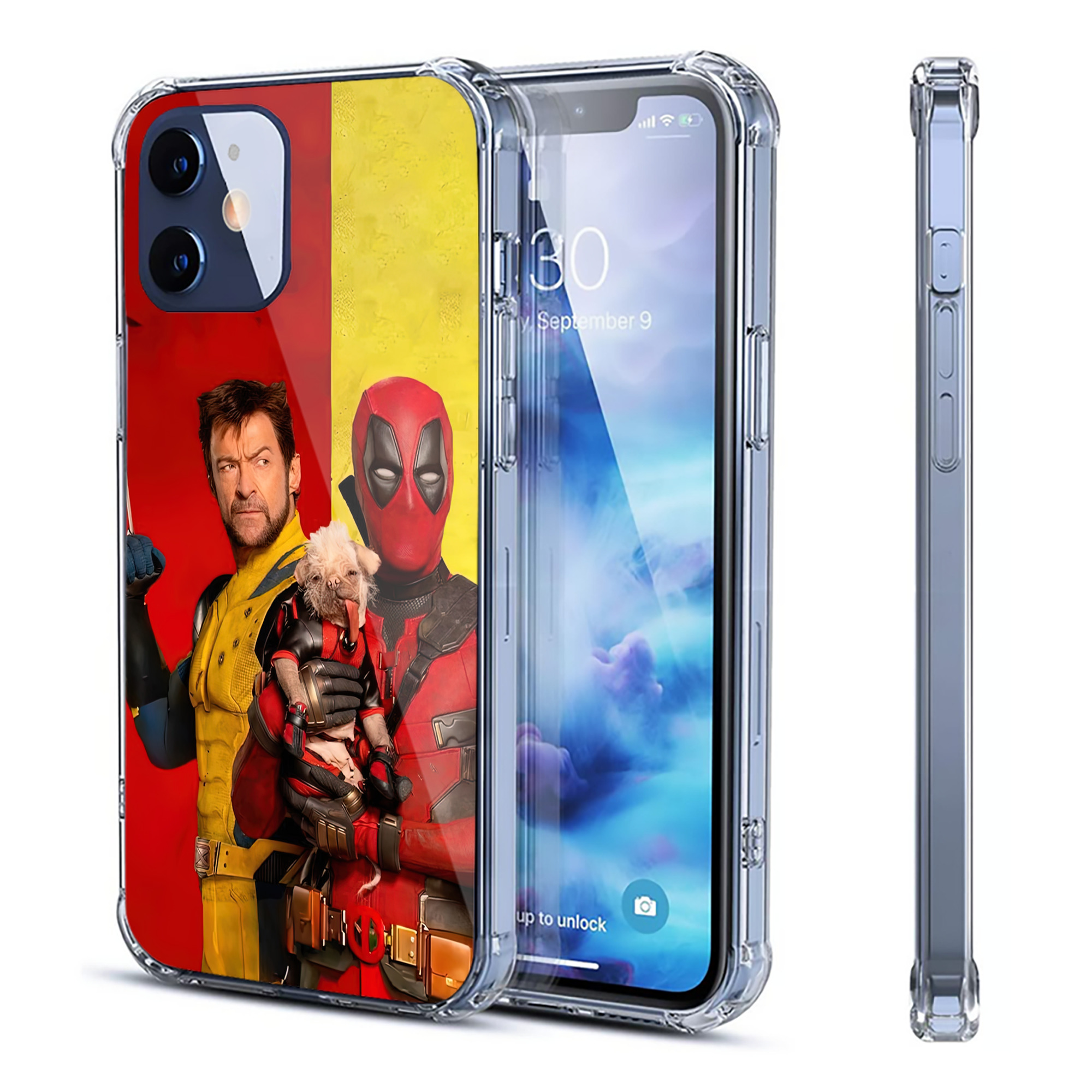 （画像用） Deadpool デッドプール 【iPhone 12シリーズ対応】透明スマホケース（クリアソフトケース）
